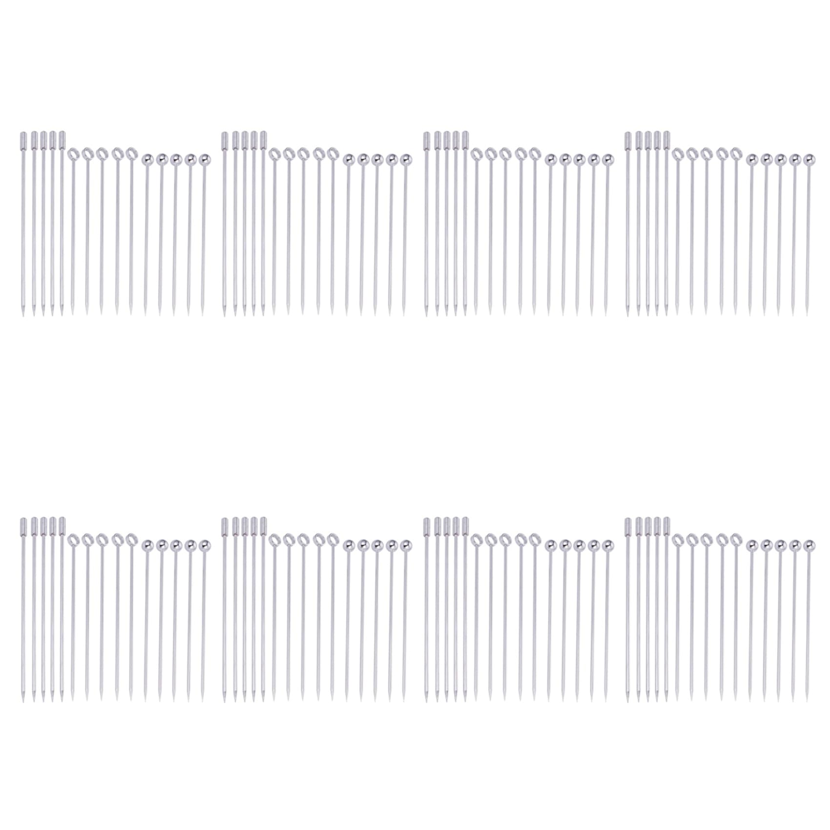 Hndhbfgrt Stainless Steel Cocktail Picks Picks Set (Pack of 120)