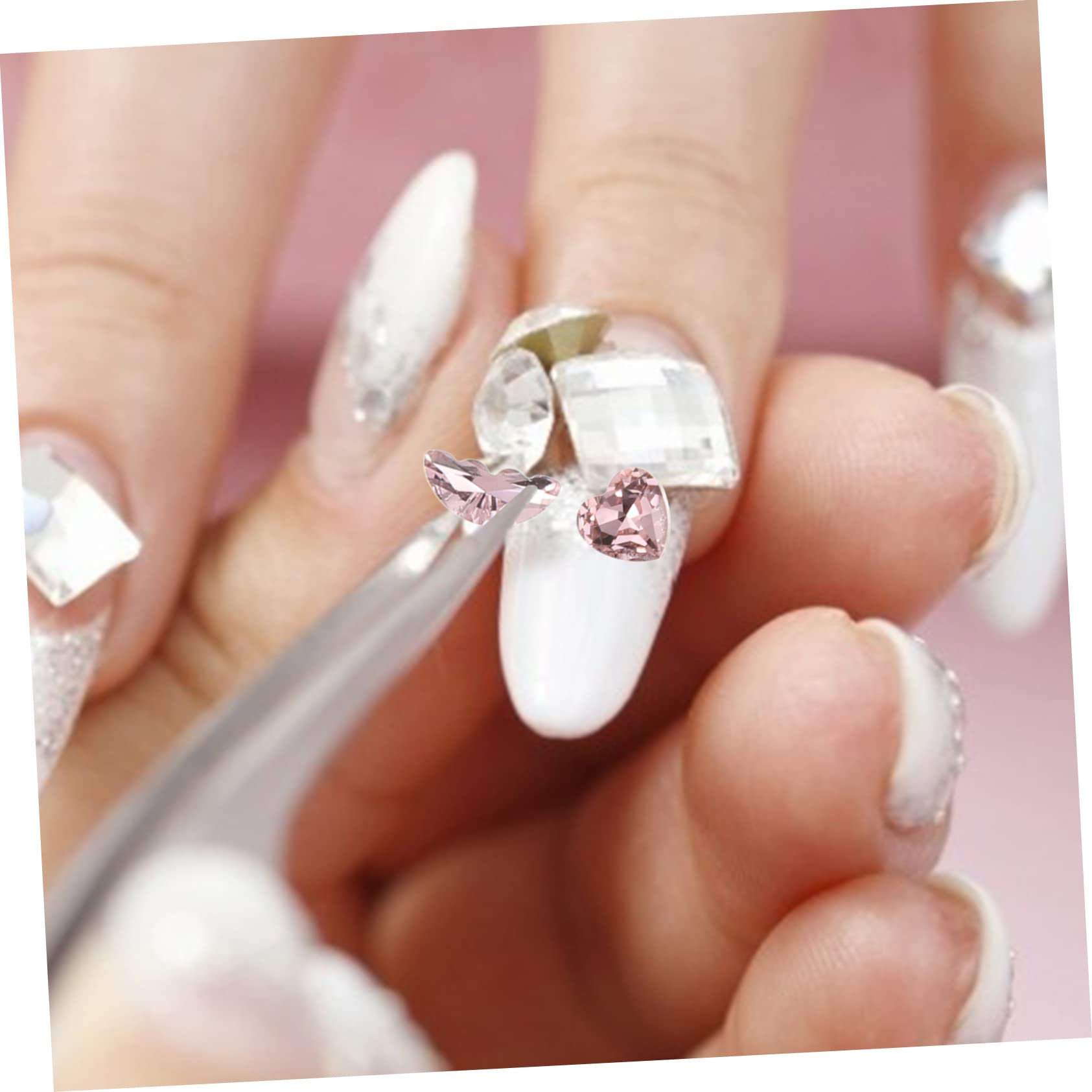 Mipcase Rhinestone Charms Per Unghie Decorazioni Irregolari Per Manicure Di Ciondoli Colorati Ab Per Nail Art e Progetti Fai Da Te Confezione