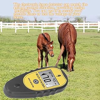 Testeur de tension, testeur de tension sans contact cuivre ABS 200 à 15000V, testeur de clôture électrique détection de tension multi-lumière 15KV écran LCD pour test de tension de clôture électrique