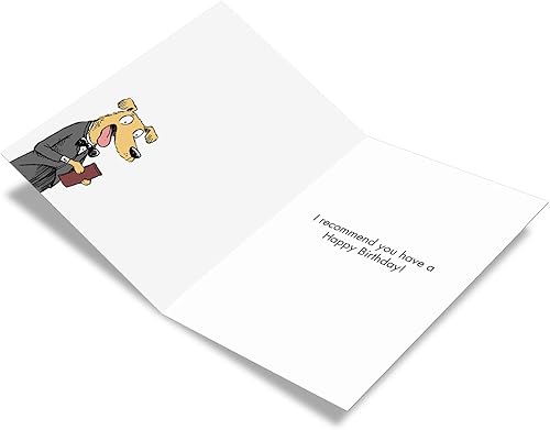 Miniatura 9 de NobleWorks - 1 tarjeta de cumpleaños humorística con sobre - Caricaturas divertidas para saludos de cumpleaños, tarjeta de celebración - Dibujo de