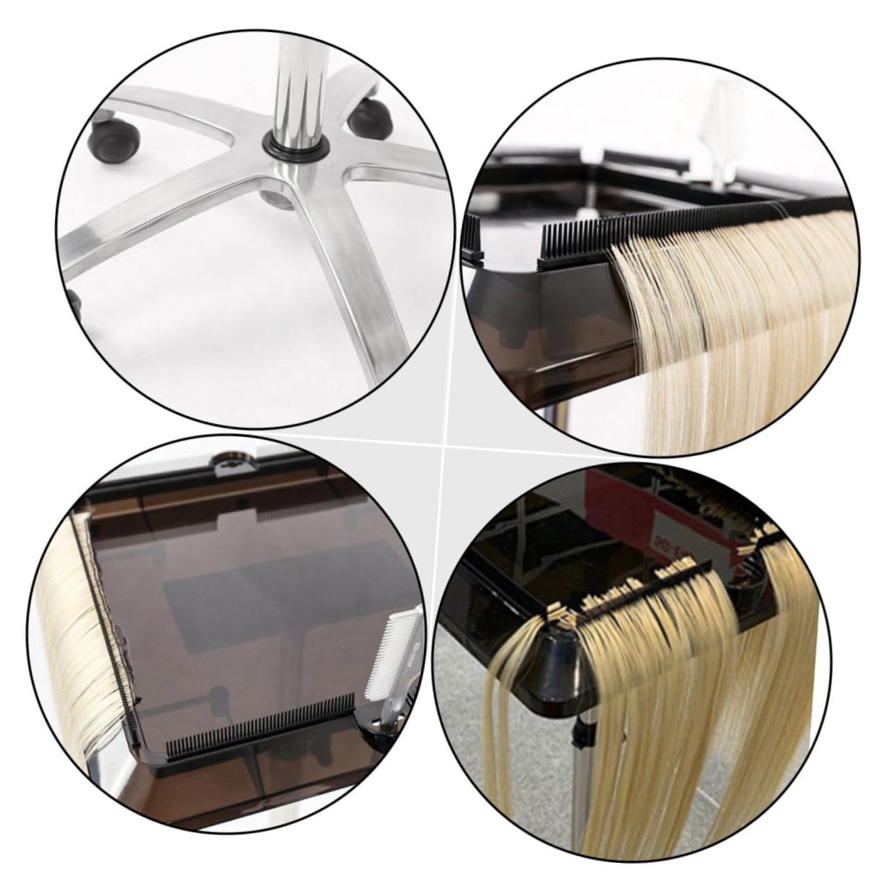 1pc Hair Extension Accessories Salon Cart for Hair Stand Cart Sturdy Barbershop