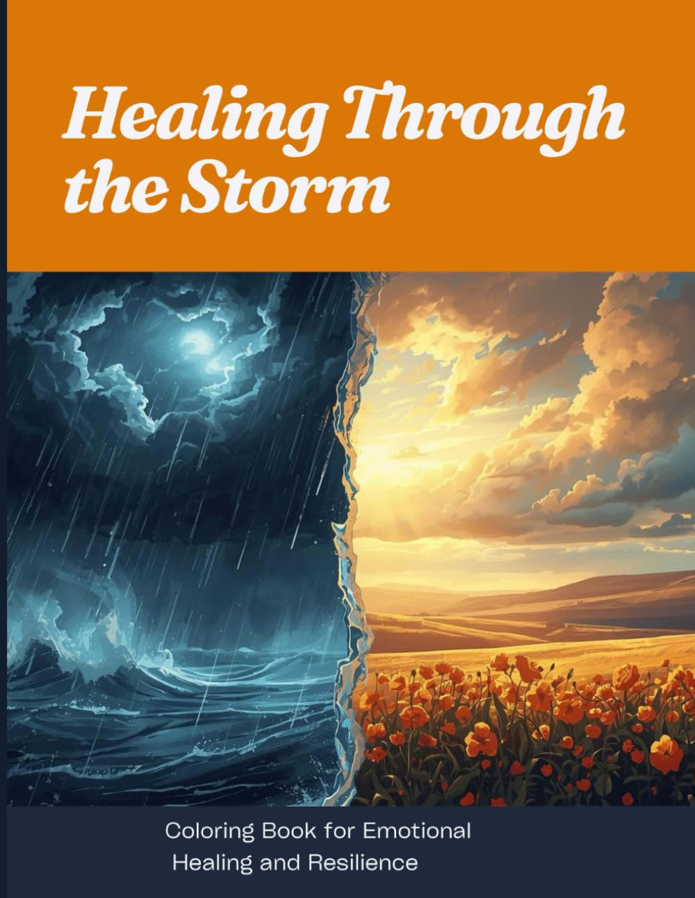 Healing Through the Storm: A 24-page coloring book for emotional healing and resilience