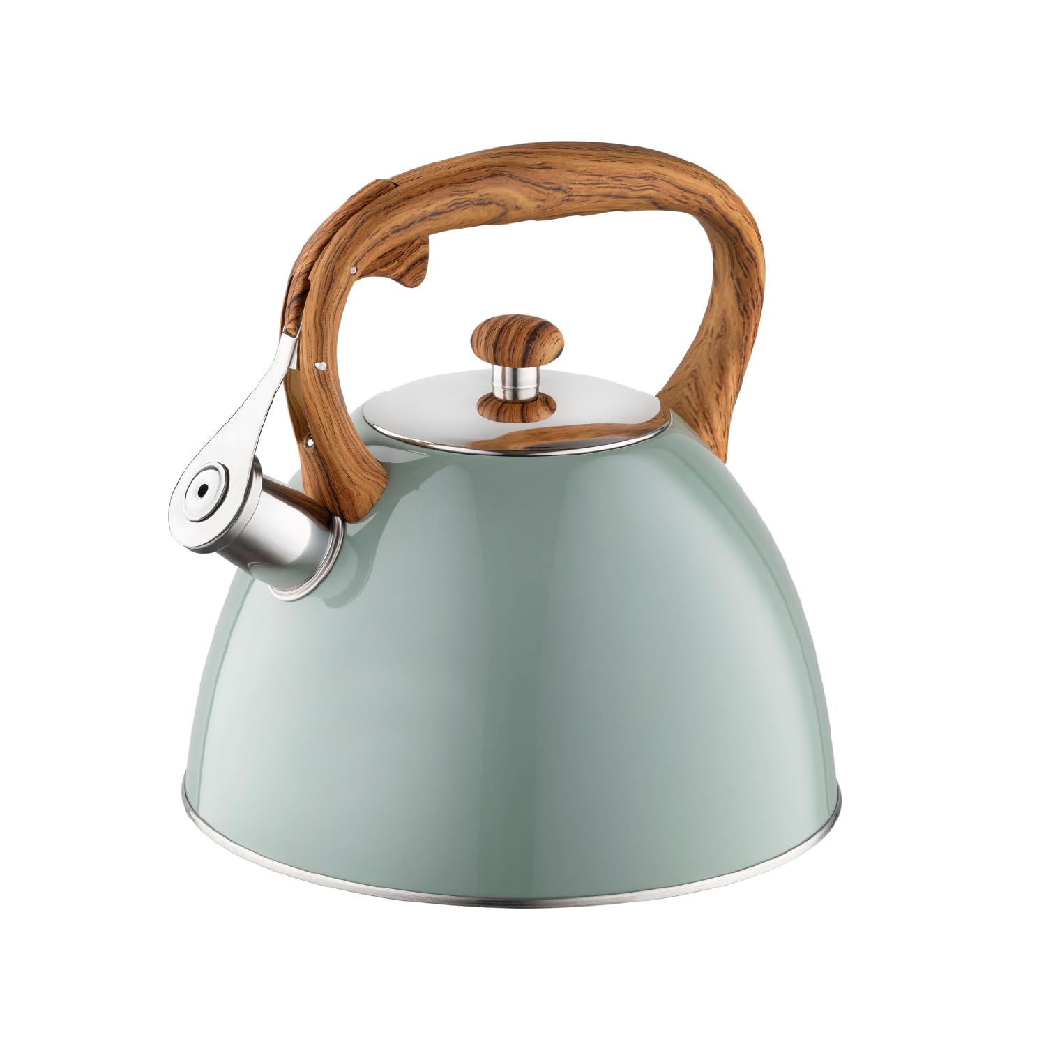 Bouilloire Inox 2,5 L Sifflante FLORINA FRANK Vert Mat Non Électrique Induction Gaz