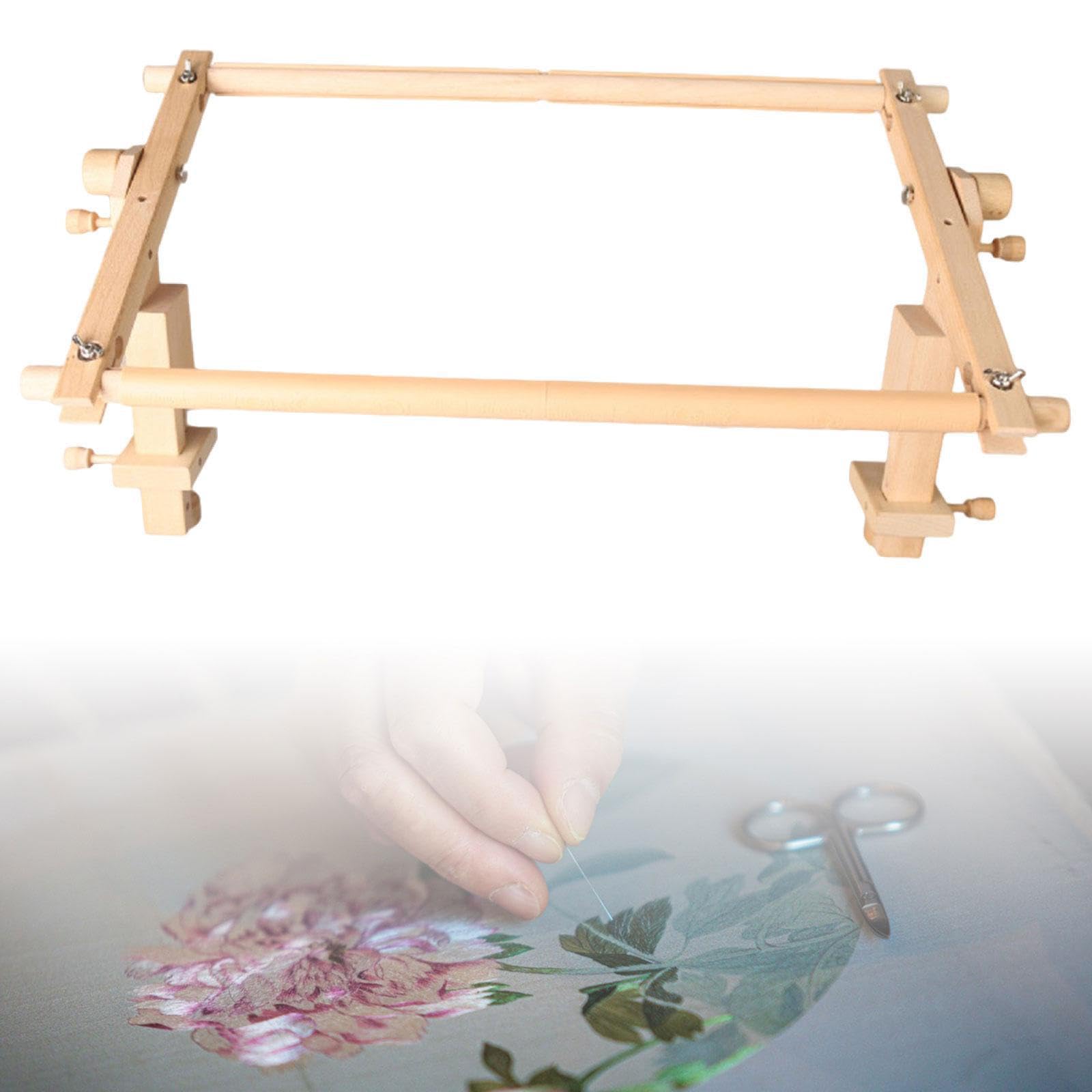 Telaio per quilting in legno, bilanciato per garantire comfort durante la realizzazione di ogni ricamo a punto croce e facile da trasportare (incluso telaio per ricamo).
