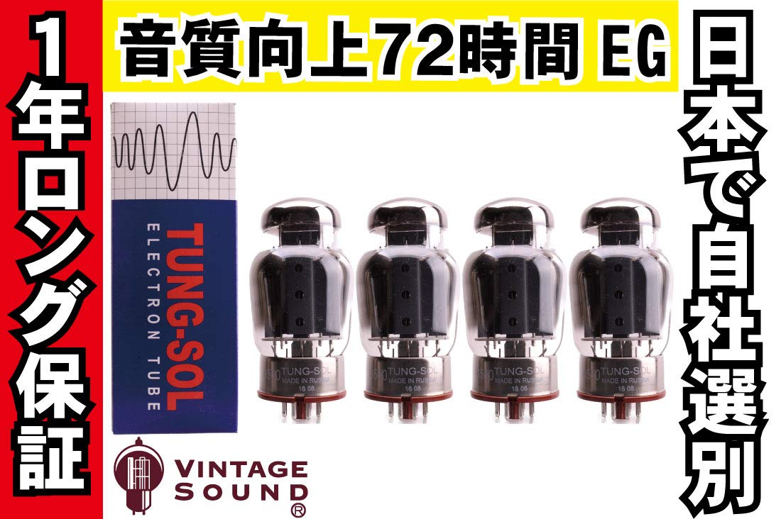 Amazon | 6550 TUNG-SOL タングソル 4本マッチ 真空管PX29【1年ロング 