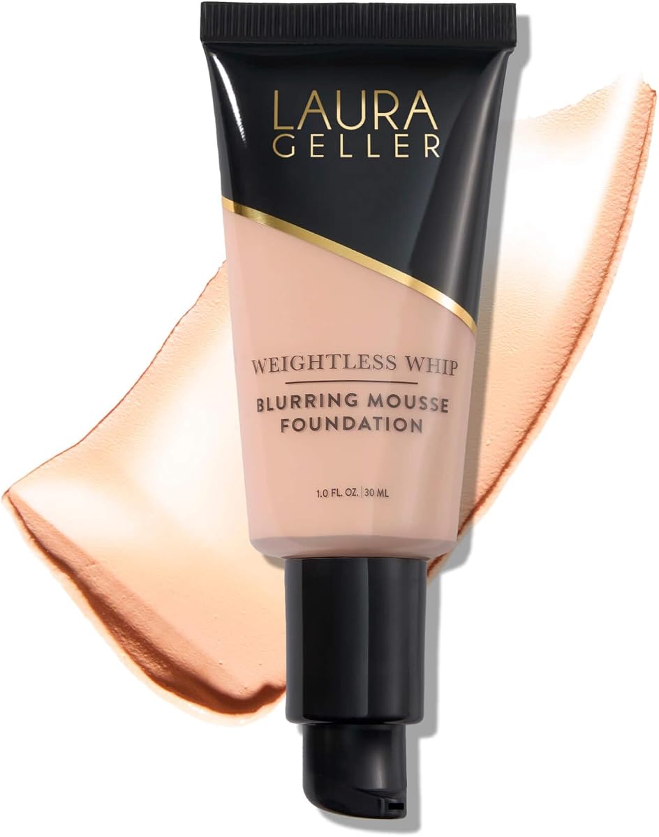 LAURA GELLER Weightless Whip Mousse Foundation, Buildable - Porcelain
