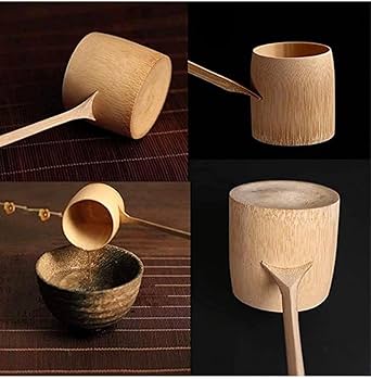 柄杓　茶道具　3品 IwaiLoft 耐熱ガラス 柄杓 ひしゃく 水杓手桶 おけ 打ち水 水