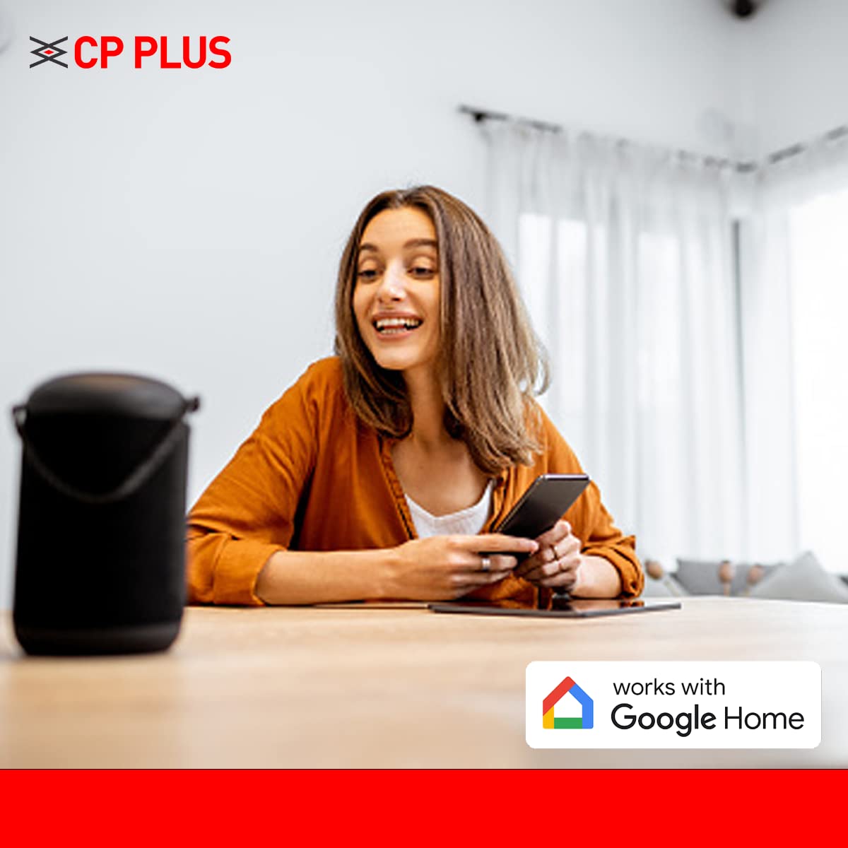 CP PLUS CP-21 camera with an icon indicating night vision