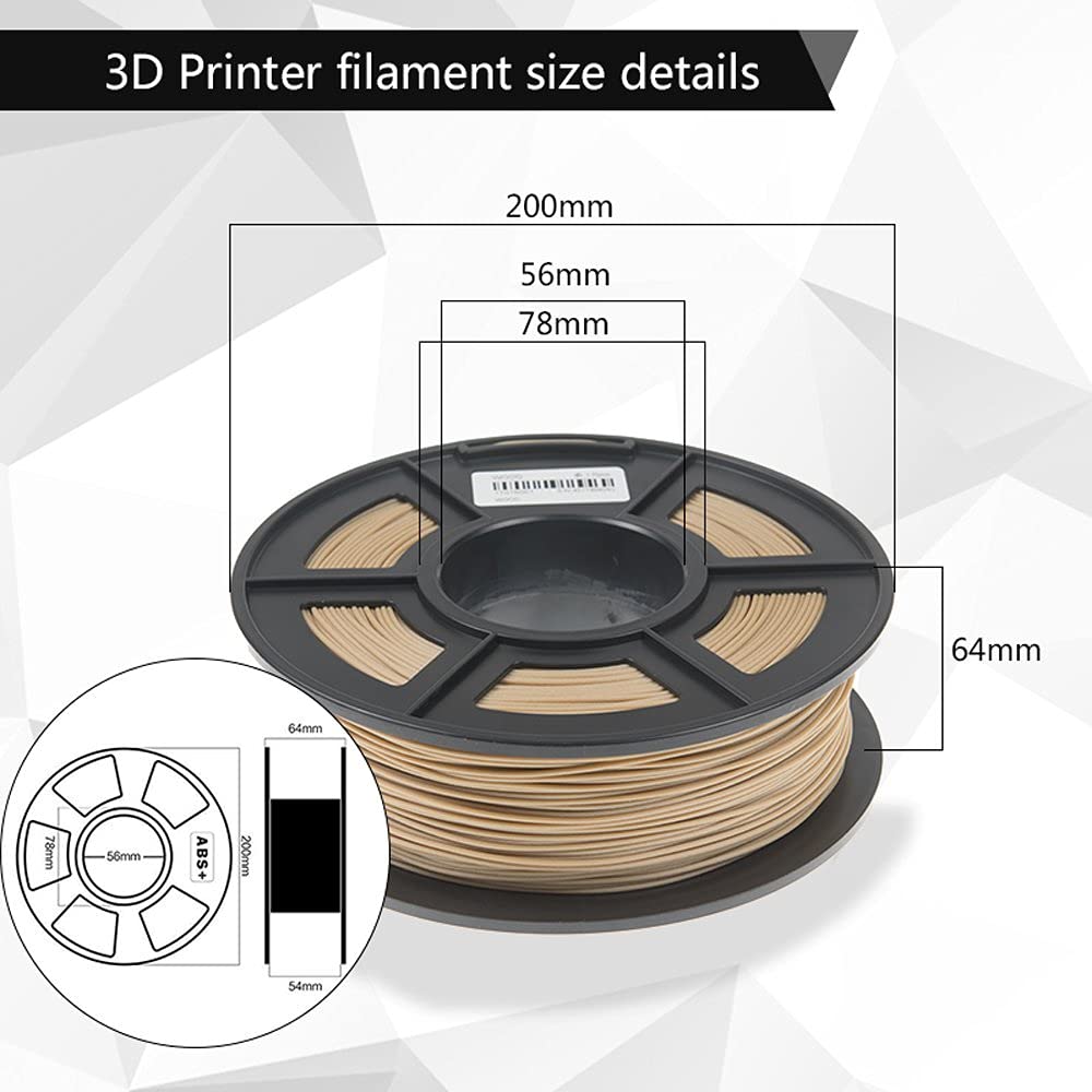 PLA-Filament, 2 Rollen/Set, 3D-Drucker-Filament, niedrige Temperatur, Holzmaterial für 3D-Drucker, PLA-Holz-Filament