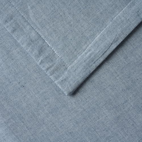 Image of 100% Pure Cotton 3 Layer Dohar, Double Bed Blanket Comforter, (90''X100'' / 230X254 CM), Uni Chambray, Skin Friendly Dohar, Color - Denim Grey