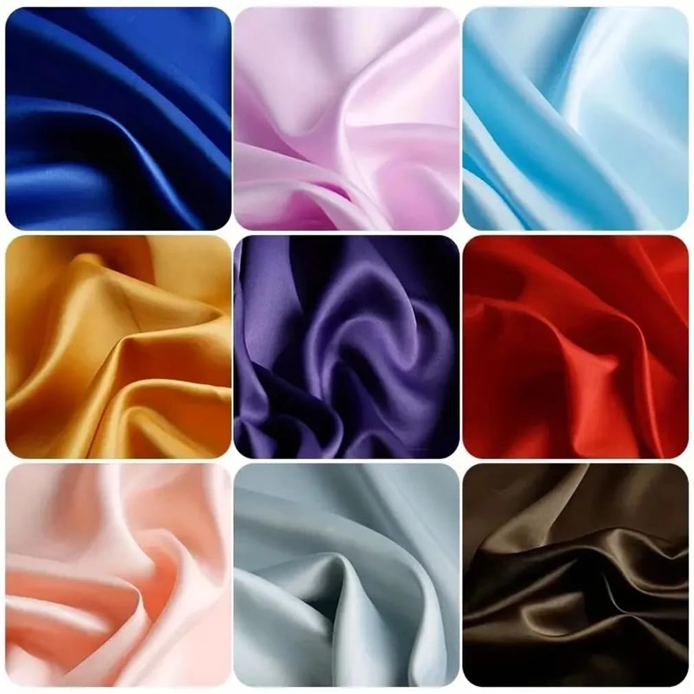 Tissu En Satin Doux 1Yard/3Yards 150Cm, ​​Décoration De Fête De Mariage, Doublure De Boîte, Vêtements De Bricolage, Couture De Tissu En Soie