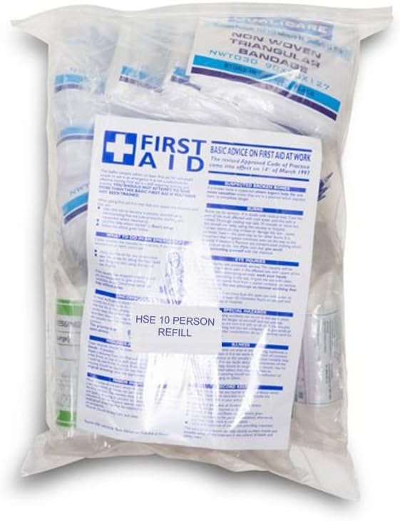 Amzhealth HSE 10 Person First Aid Kit Refill