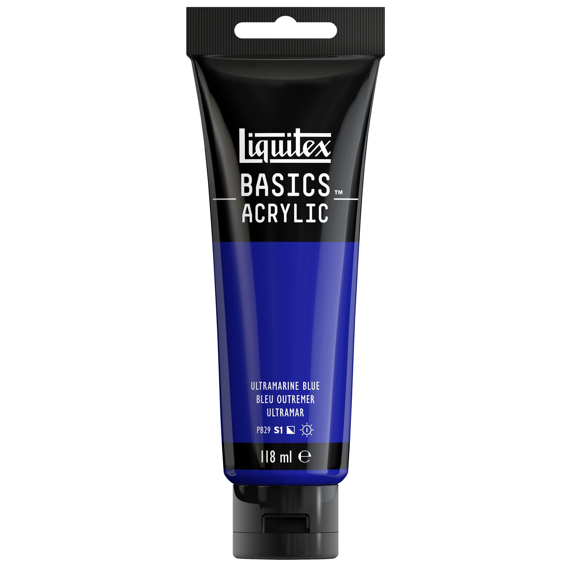 LIQUITEX 8870030 Liquitex Basics Acrylic Paint, Ultramarine Blue, 118 ml Tube