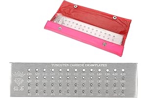 52 Round Holes Tungsten Carbide Draw Plate for Jewelry Making