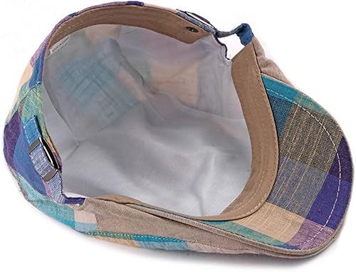 Miniatura 5 de Gorra plana para hombre, boina, gorra de hiedra cabbie, gorra ajustable de Gatsby, gorra de conducción y caza