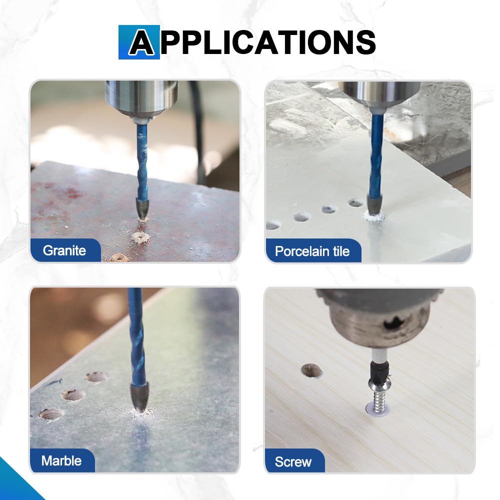 Masonry Drill Bit Set and 10pcs Carbide Tips Concrete Drill Bit Set