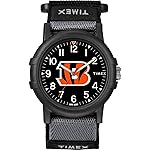 Timex NFL Recruit 38mm Watch - Cincinnati Bengals with Black Fabric Strap