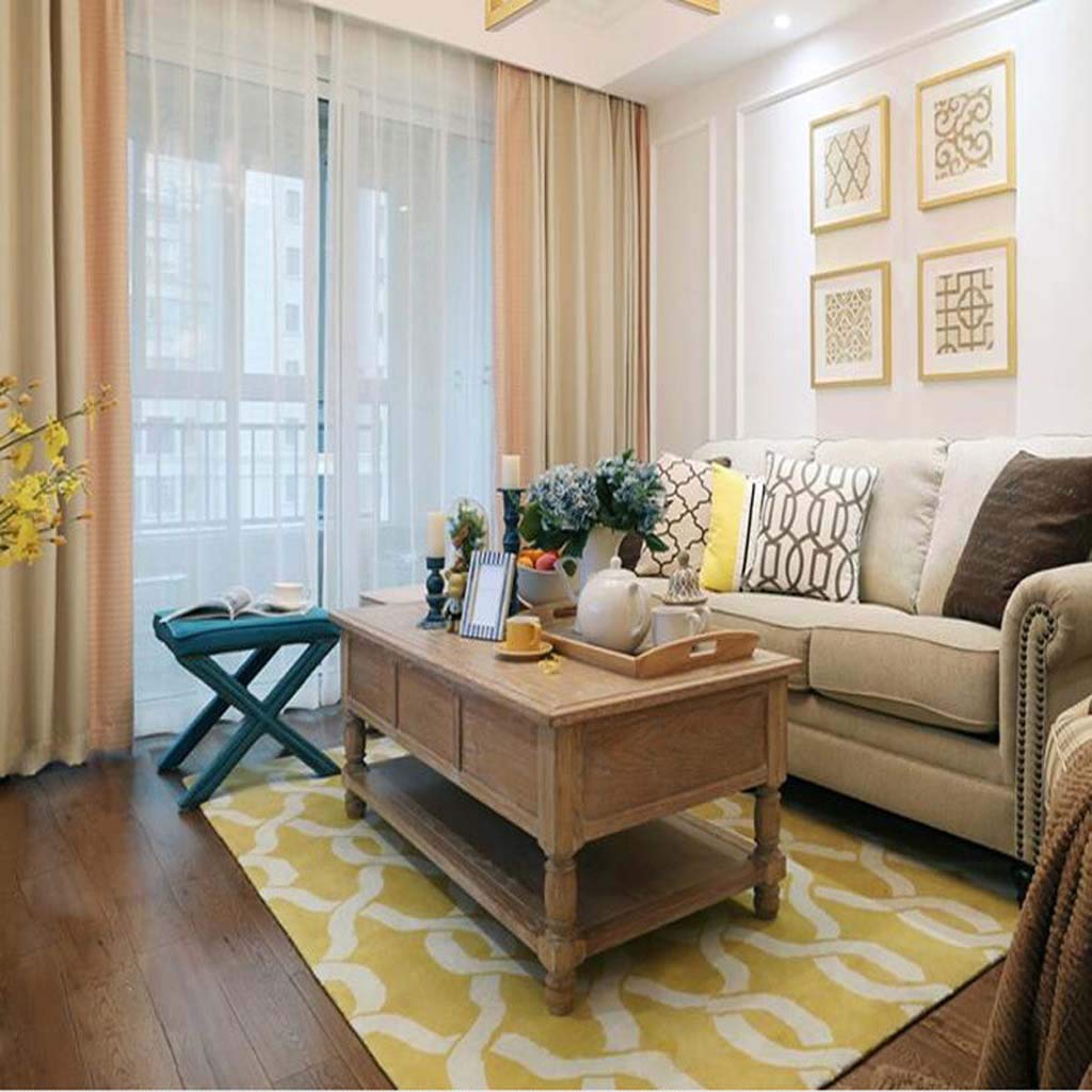 Tapis de salon européen fait main 2.5x3.5m pour table basse et chambre