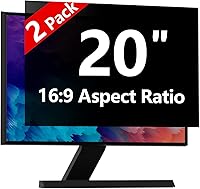 Vista 44 de Protector de pantalla de privacidad para computadora de 20 pulgadas con HP Dell Acer Asus Samsung LG y más, filtro de protección de seguridad