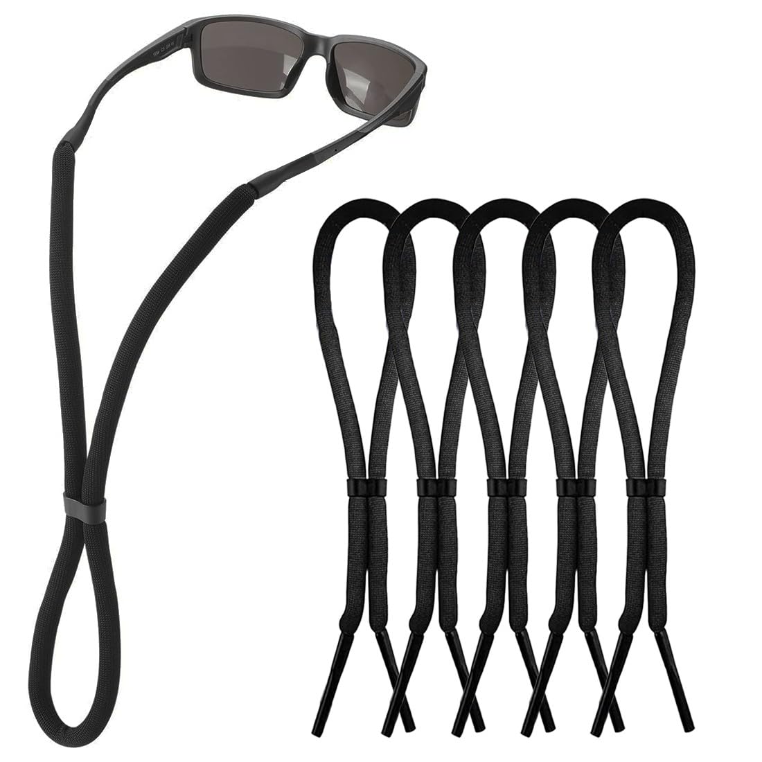 Heyumybit 5 Pièces Sangle De Lunettes Flottante - Cordon Anti-Perte Pour Sports Nautiques Kayak Surf