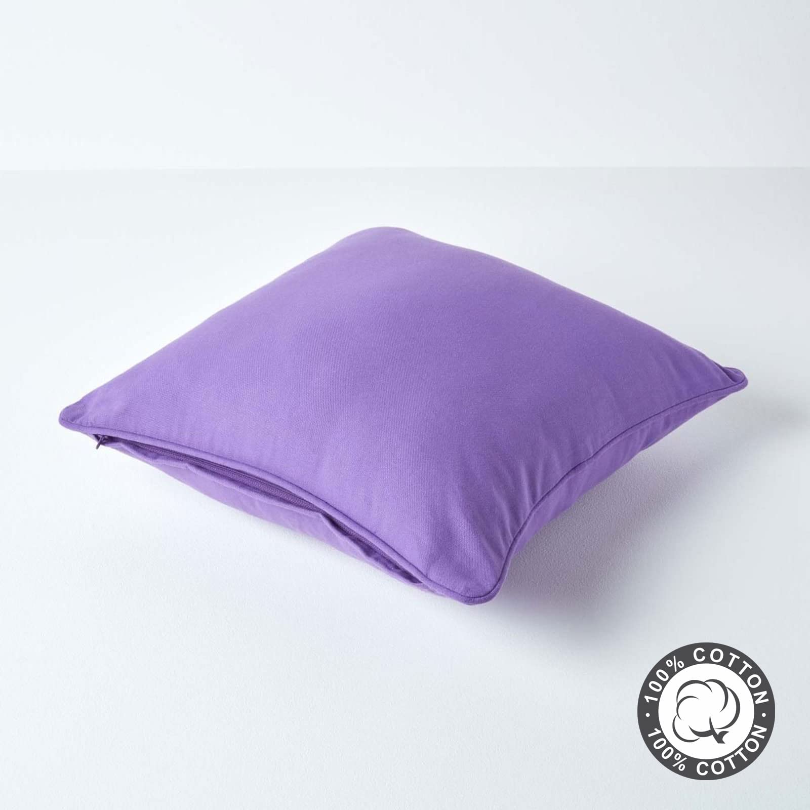 HOMESCAPES Copricuscino 30x30 cm in 100% Cotone – Fodera