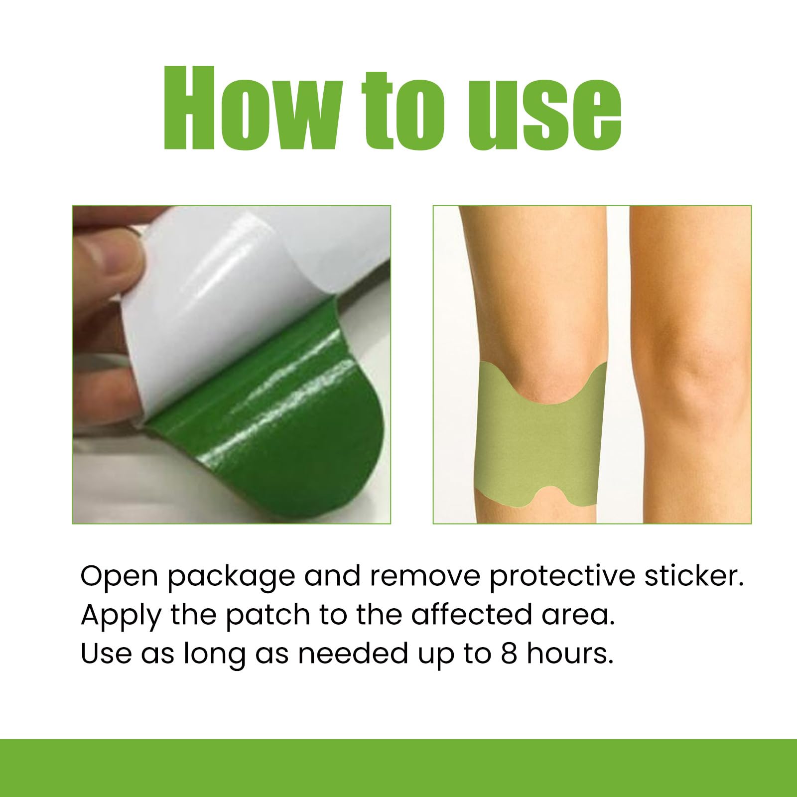 BuNiq Wärmepflaster Nacken Knie Schulter Schmerzpflaster Kniepflaster Kräuterpflaster Knieschmerzen Salbe Pflaster Knee Pain Relief Patch für Arthrose Knie Schmerzen