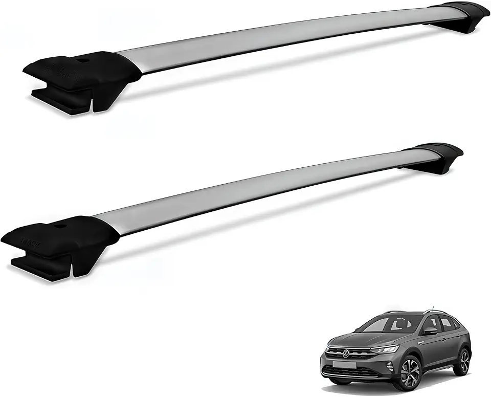 Rack Travessa Teto Nivus 2020 a 2026 Prata T1283PR Track