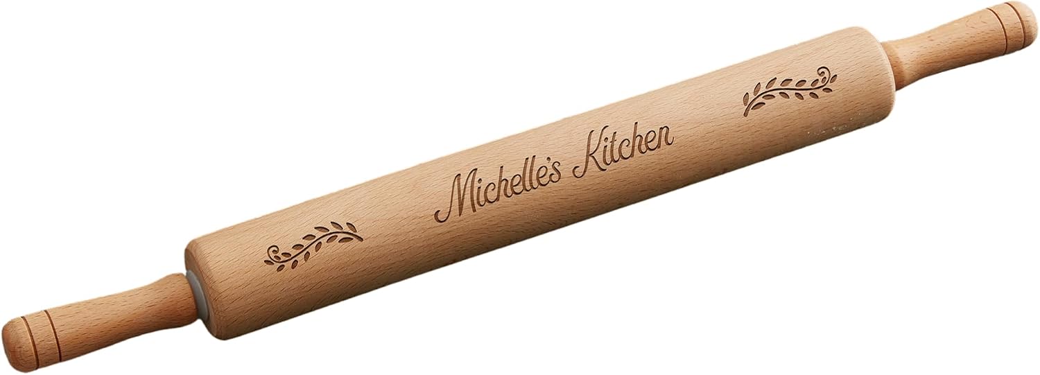Personalization Universe Personalized Beechwood Rolling Pin