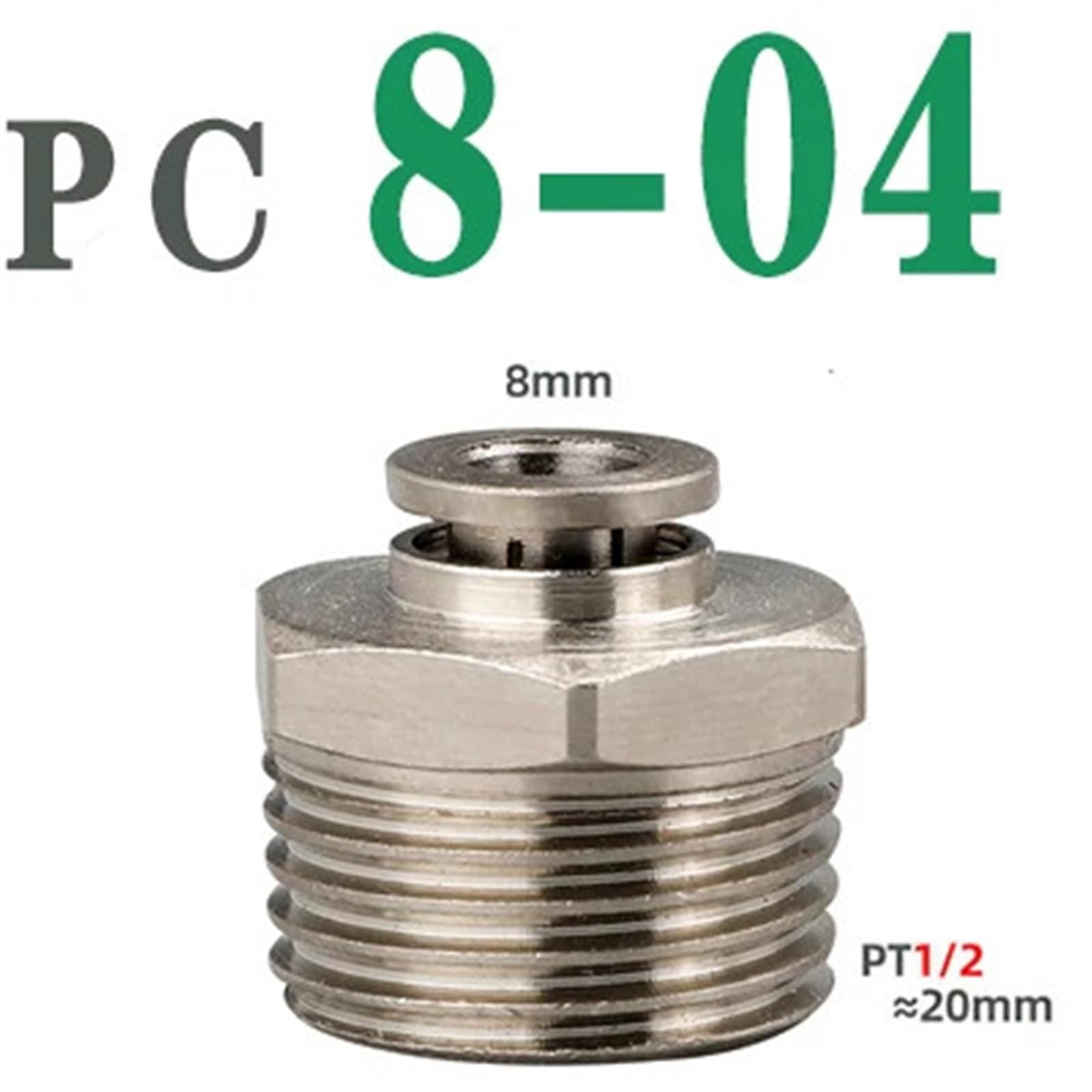 Pneumatic Connectors BSPT M5 1/8