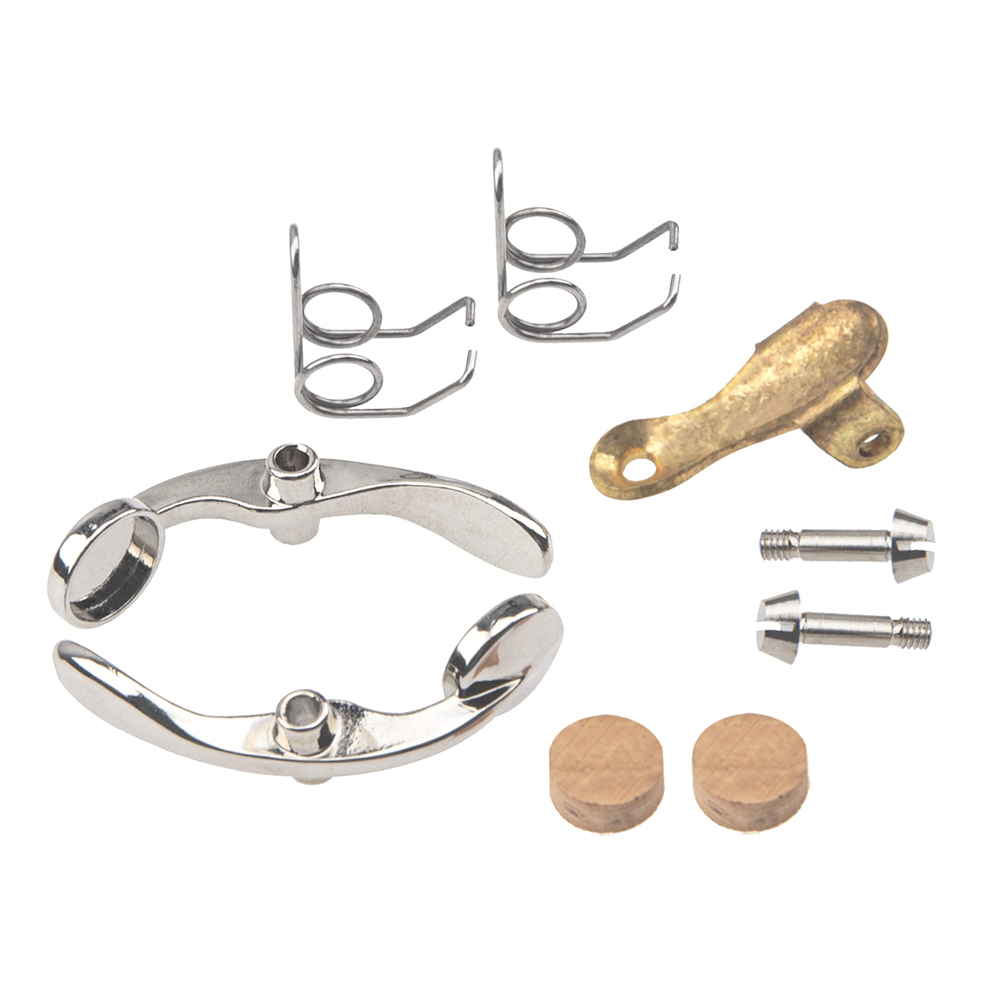 1 kit de réparation de trompette Yootones - Boutons de doigt - Bouchon de valve - Vis de vidange - Clé à piston - Compatible avec les pièces de trompette