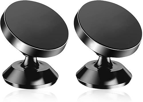 Jawmoy Pack-2 Soporte para teléfono para automóvil, 2.5 x 1.7 x 3.7 pulgadas, aleación de aluminio, salida de aire, soporte de teléfono móvil,