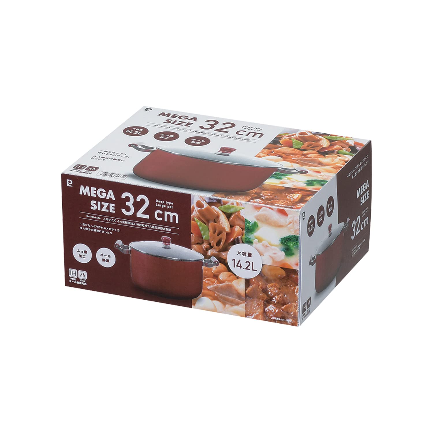 Amazon.co.jp: パール金属 鍋 両手鍋 大型鍋 寸胴鍋 32cm 深型 IH対応