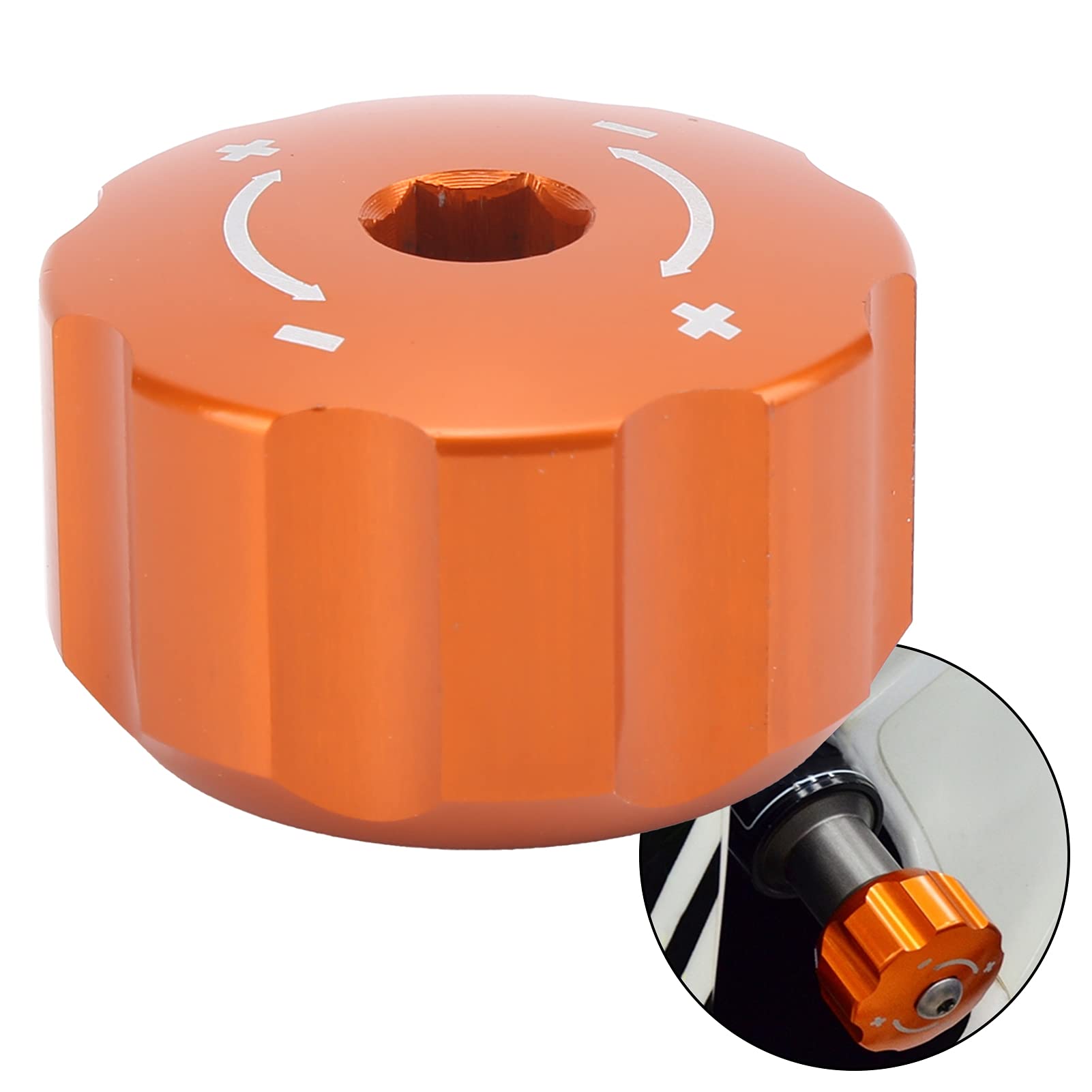 Pomello Rotazione Bullone Regolazione Ammortizzatore Posteriore Compatibile con 950/990 Adventure(arancia)