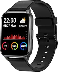 Relógio Inteligente TranyaGo Tela Full Touch 1.69" Resistente à Água IP68 com Modos Esportivos e Recebimento de Notificações Smartwatch