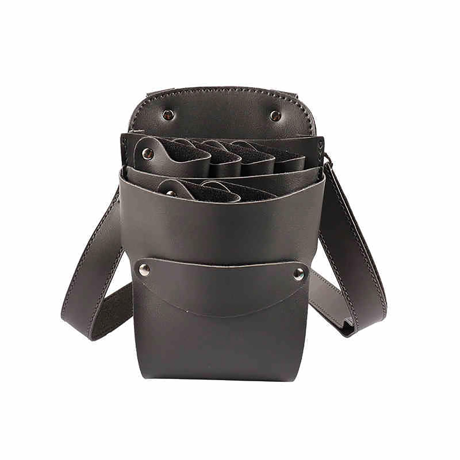 vrfvsdasAAS Hairdressing Tools Waist Bag, Barber Scissor Comb Holster Waist Belt, Bag for Hairdressing Salon Shear Holder Case(Grey)