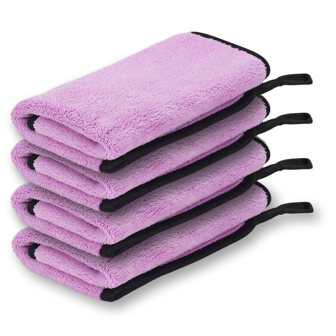 BTfash Microfiber Cleaning Cloth, 30x40 cms 600 GSM | Highly Absorbent,Lint and Streak Free, Multi-Purpose Wash Cloth fo