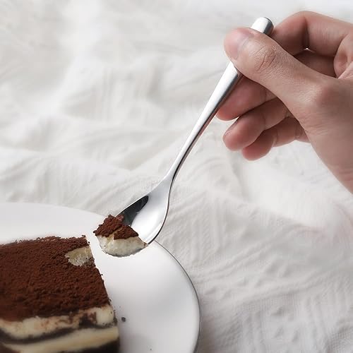 Miniatura 6 de Demitasse - Juego de 12 cucharas de café de acero inoxidable, mini cucharas de té para postre