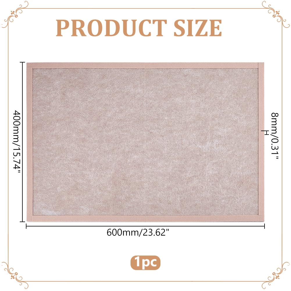 WADORN Tapis de Puzzle en Feutre Pliable pour jusqu'à 500 Pièces, Plateau de Puzzle Portable et Pliable pour Stockage Facile, Surface Anti Dérapante en Feutre pour Accessoires de Éducatifs (Brun)