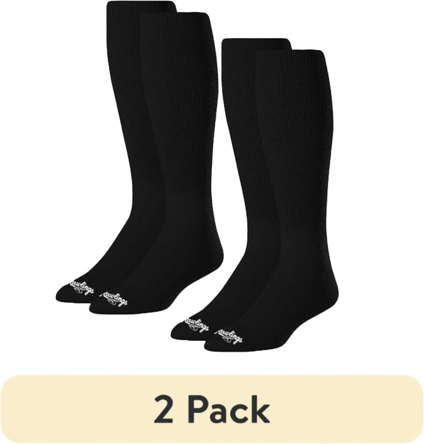 Rawlings | 2 Pair | Athletic Socks | Baseball/Softball | Multiple Sizes/Colors