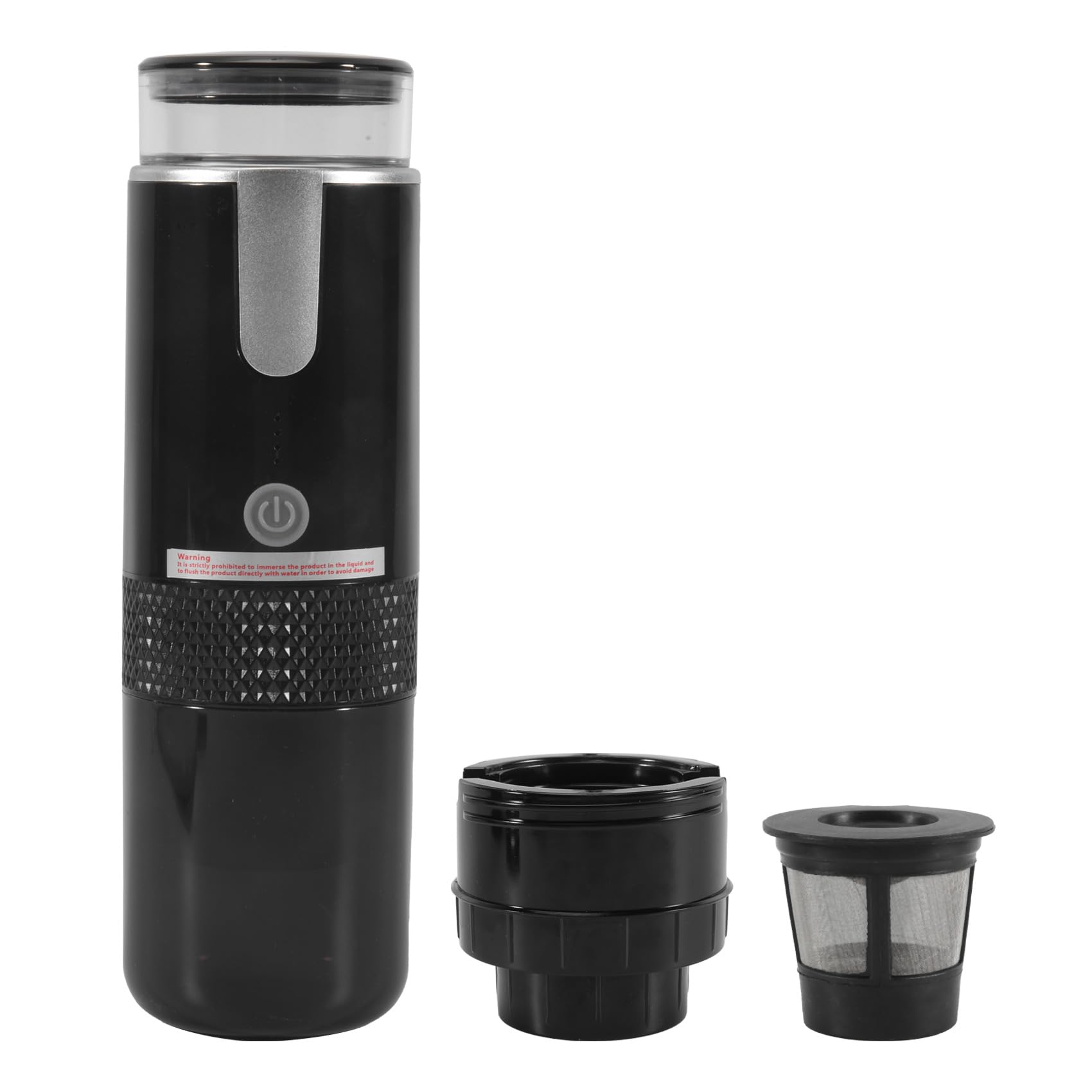 Vjsujehgy Portable Espresso Maker, Electric Travel Coffee Machine for Travel Camping Fit Coffee Powder & Coffee Capsule