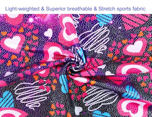 Image of Domusgo Gymnastics Leotards for Girls Sparkly One Piece Biketard Size 1-10Y