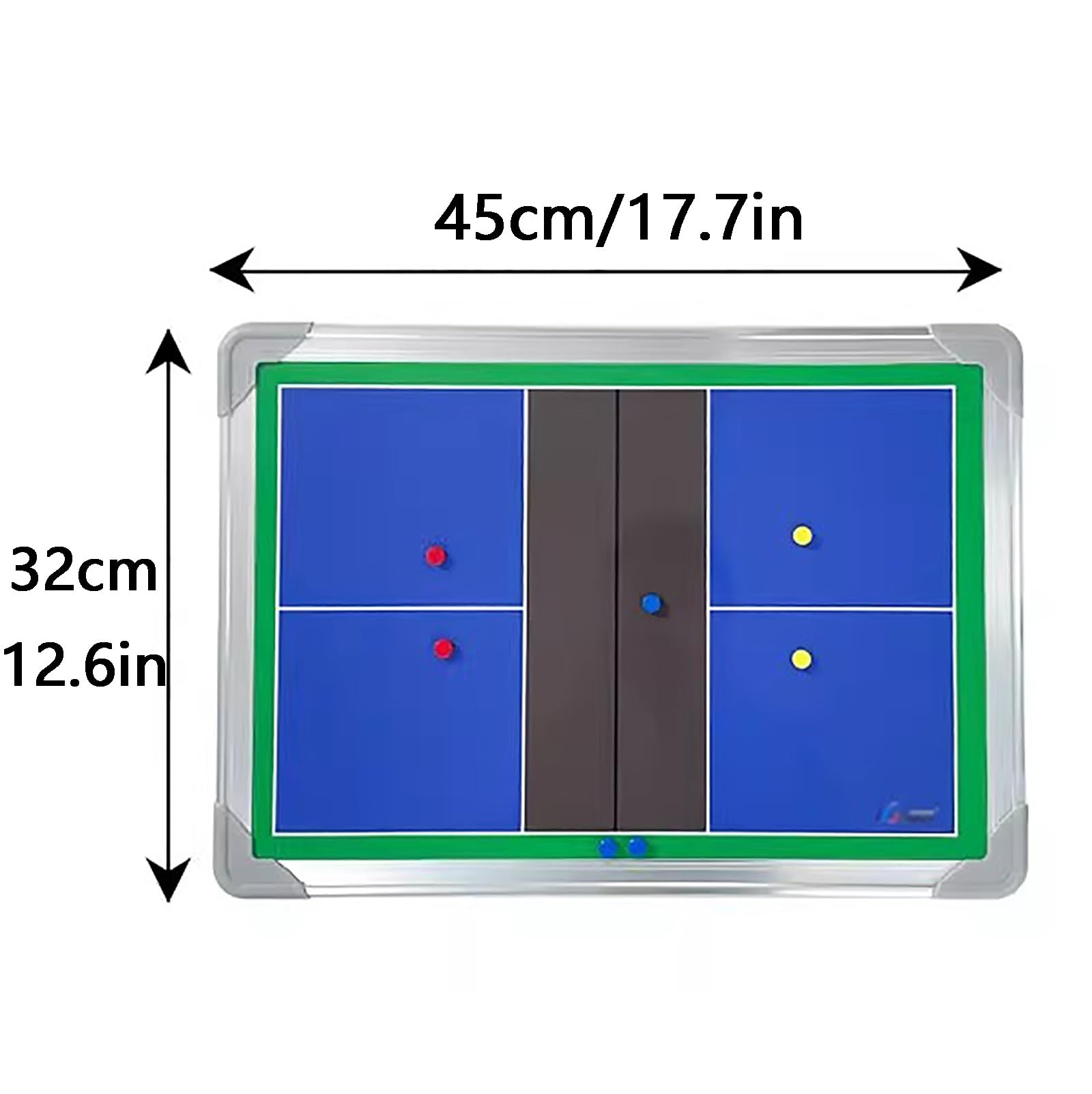 Pizarra Magnética para Entrenamiento de Pickleball, Pizarra Blanca de Borrado en Seco de Doble Cara, Fácil de Escribir, con Bolsa de Almacenamiento, para Entrenamiento Práctico