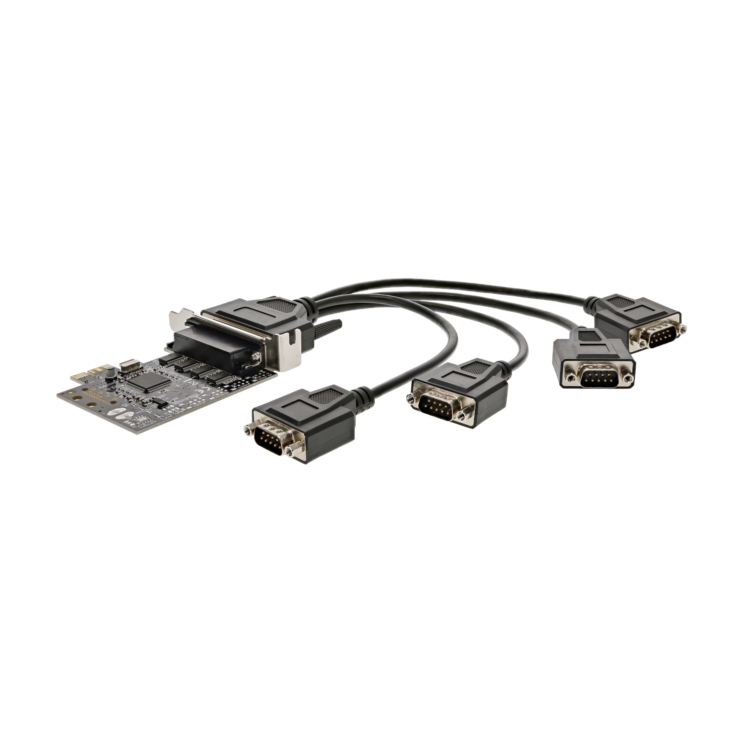 シリアル4ポート増設PCIeカード ブレークアウトケーブル付 4x RS232C Amazon | StarTech.com シリアル4ポート増設PCIeカード ブレークアウト