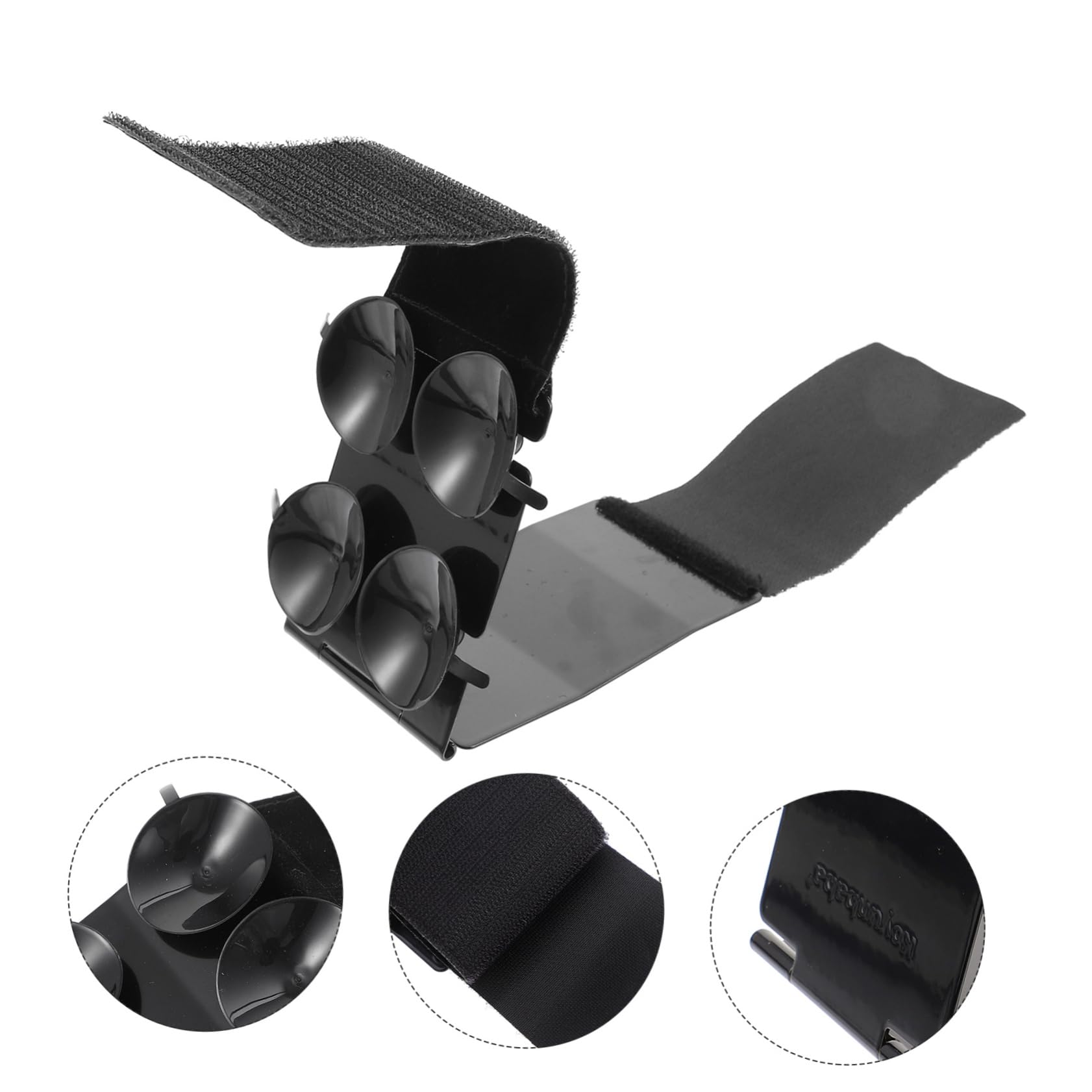Poggiapiedi per Chitarra Regolabile in Acciaio Inox Nero | Design Ergonomico, Portatile e Leggero, Accessorio Musicale per Pratica e Studio, Set da 1 Pezzo
