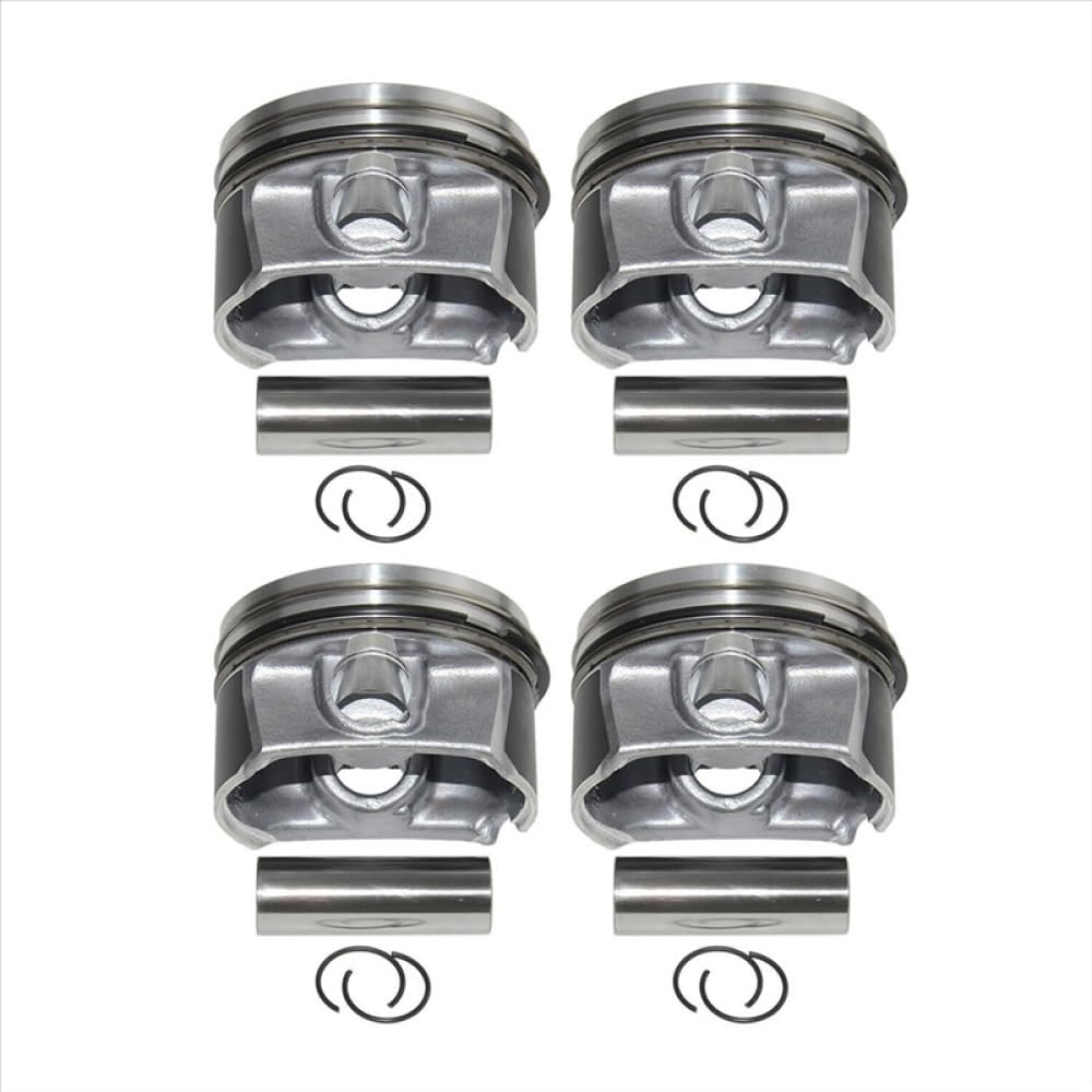 Set pistone e Fasce Elastiche Motore da 20 mm con Perno in Metallo Compatibile con Parti automobilistiche del Motociclo A3 A4 A6 C6 2.0 Gli 8K1927225B