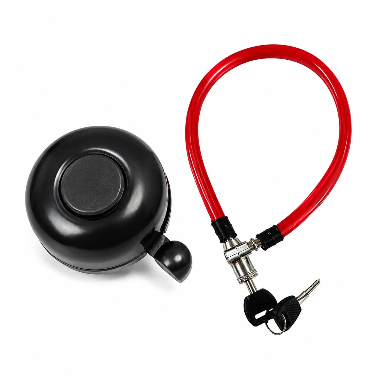 Cycle Lock & Bell Combo Pack | Bicycle Safety & Security Kit | Universal Bike Accessories-image-22
