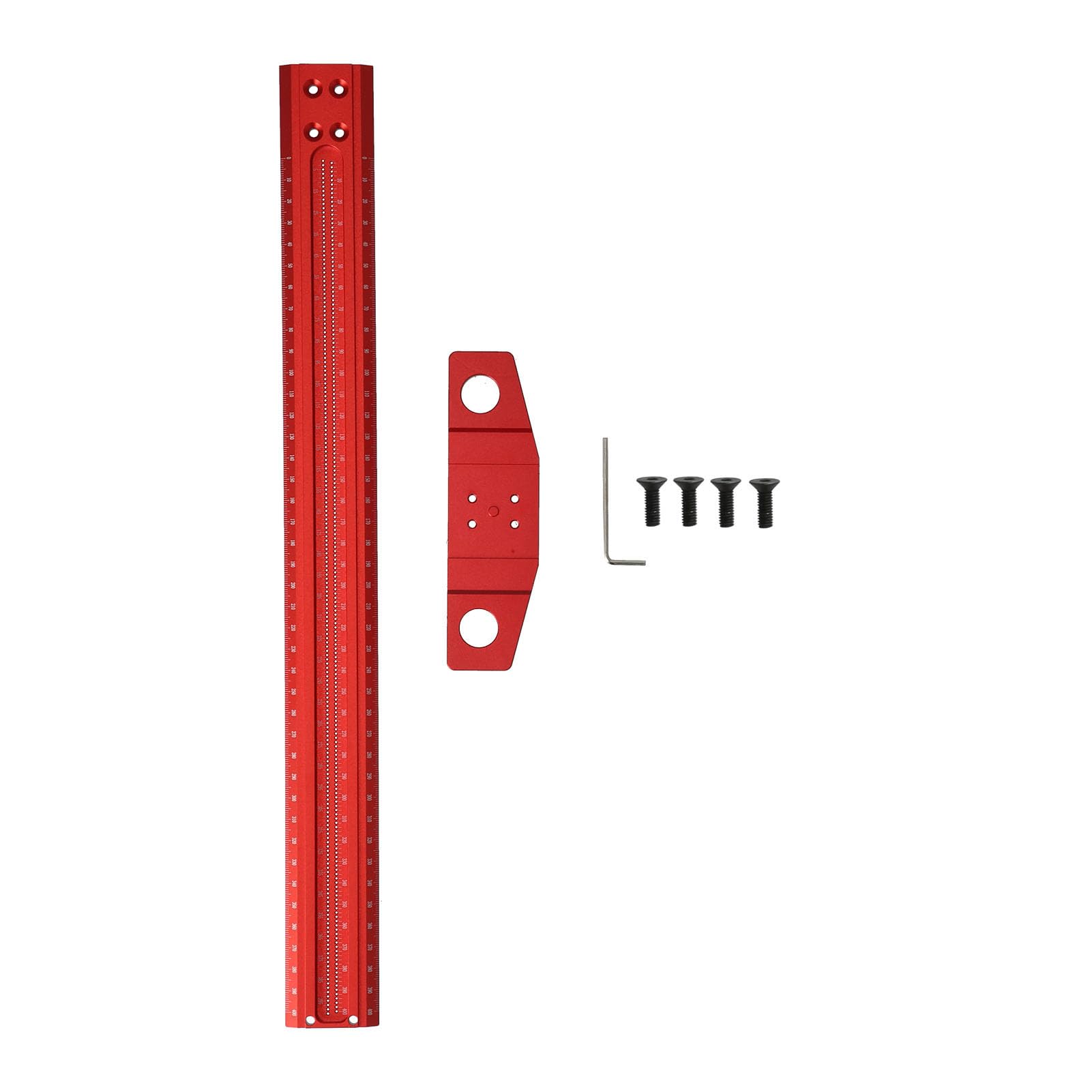 AUNMAS Squadra a T in Alluminio 6061, Righello Ad Angolo Retto da (400mm)