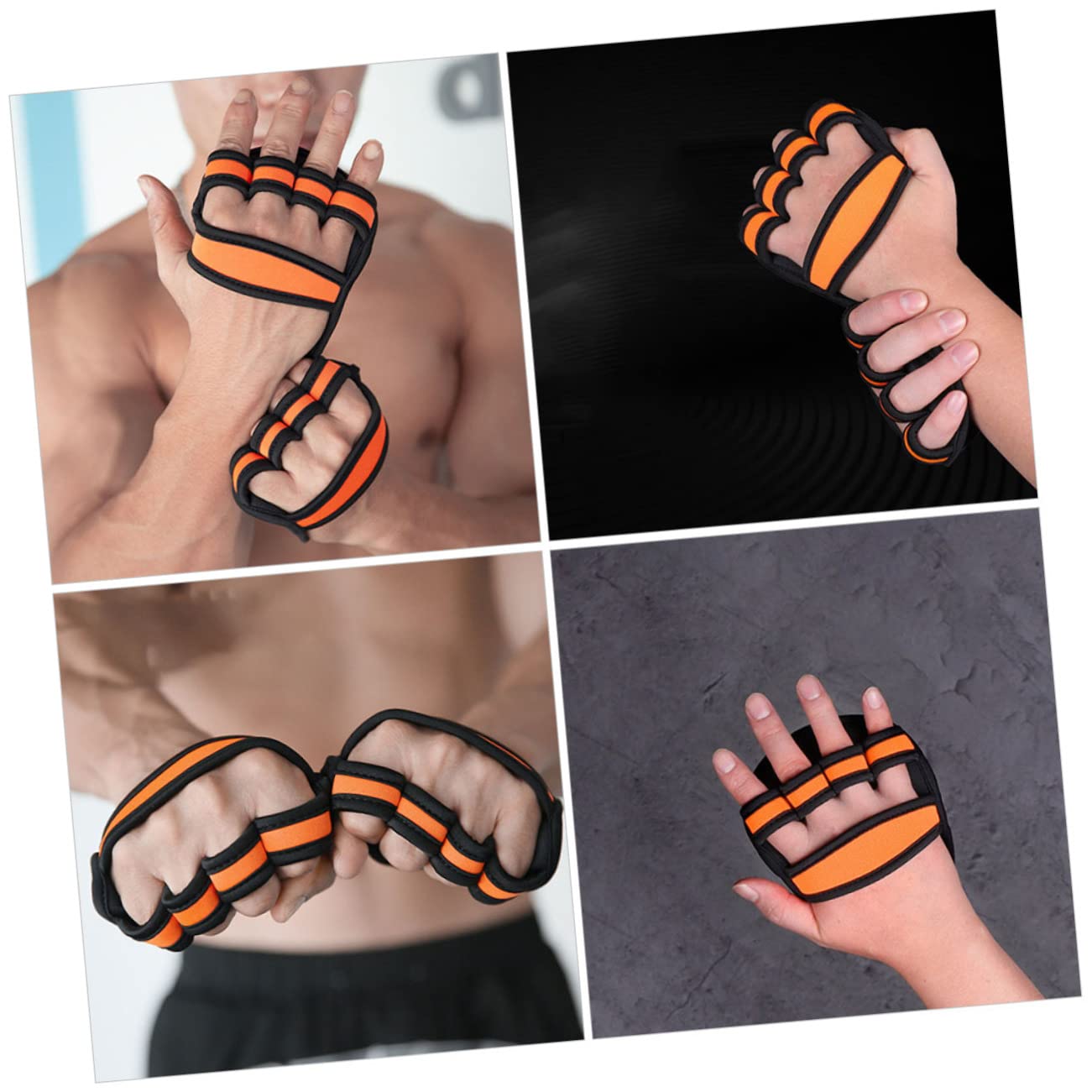 YARNOW 4pares Guantes De Entrenamiento De Gimnasio para Levantamiento De Pesas De Palma Antideslizantes Guantes De Ejercicio Resistentes para Hombres y Mujeres para Fitness y