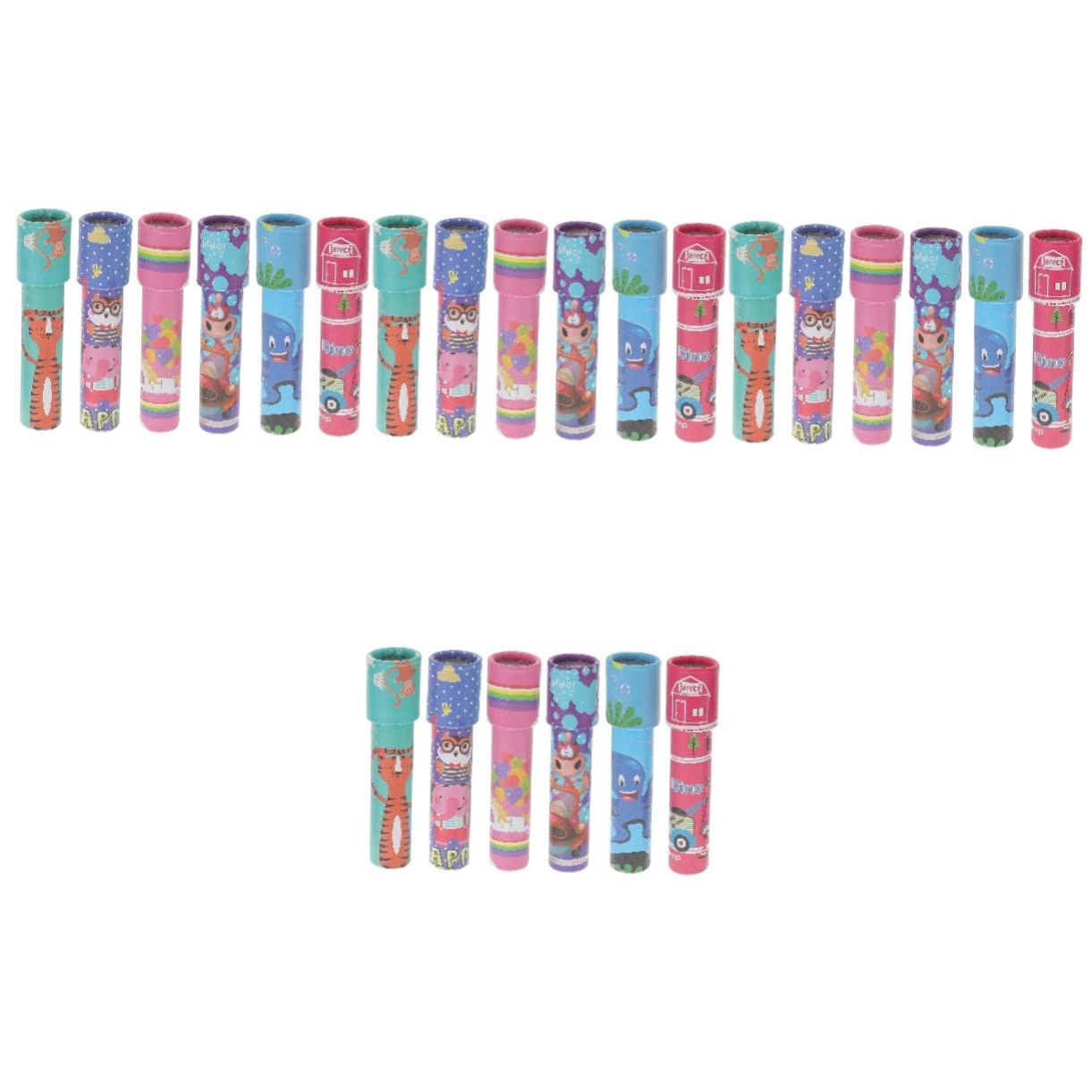 Toyvian 24 Pezzi Stuffers Giocattoli Stile Sacchetto di Animale per Regalo Vintage D Caleidoscopi Scolastici Gioco per Bambini Modello di Vacanza Estensibile Favore Dell'Asilo
