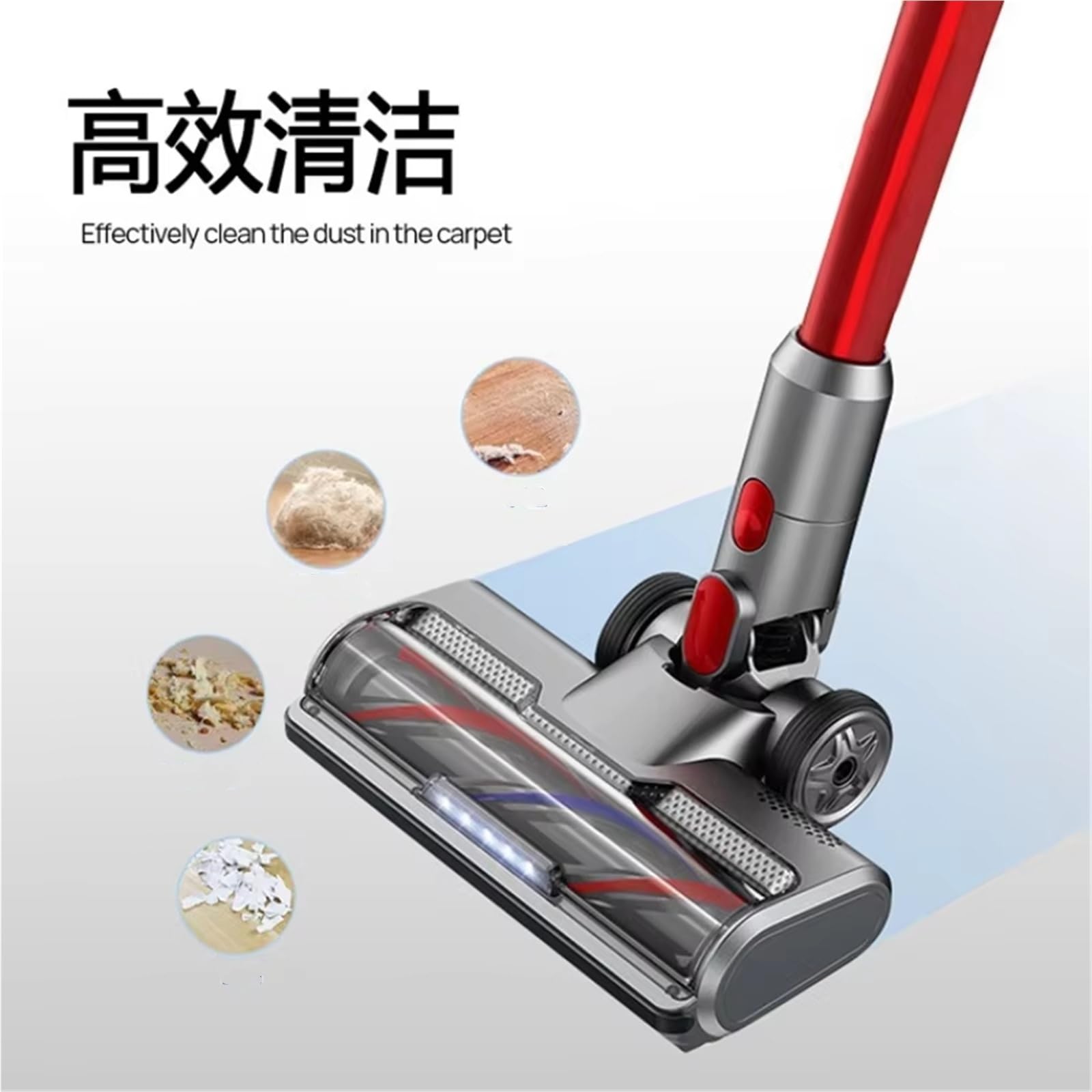 Kompatybilny Z Dyson V7 V8 V15 Motorized Brush Roll | Głowica Turbo Anti-Tangle | Silniejsze Ssanie | Części Do Odkurzaczy